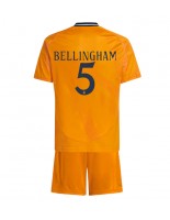 Real Madrid Jude Bellingham #5 Vieraspaita Lasten 2024-25 Lyhythihainen (+ shortsit)